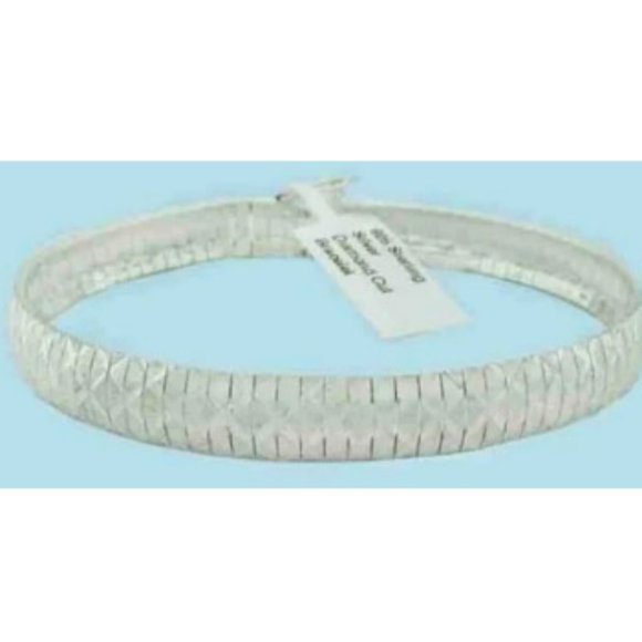 Diamond Cut Bracelet .925 Sterling Silver * 7.5
